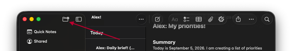 Create your Alex! folder Create your Alex! folder